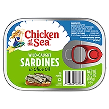 Chicken of the Sea Wild-Caught Sardines in Olive Oil, 3.75 oz, 3.75 Ounce
