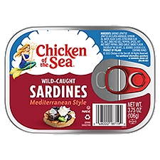 Chicken of the Sea Mediterranean Style Wild-Caught Sardines, 3.75 oz