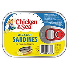 Chicken of the Sea Lemon & EVOO Sardines, 3.75 oz, 3.75 Ounce