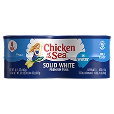 Chicken of the Sea Solid White in Water, Albacore Tuna, 20 Ounce
