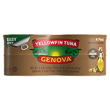 Genova Premium Yellowfin Tuna in Olive Oil 4 - 5 oz cans