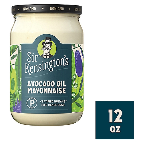 Sir Kensington's Avocado Oil Mayonnaise, 12 fl oz
Sugar Free*
*Not a low calorie food. See nutrition information for fat content.