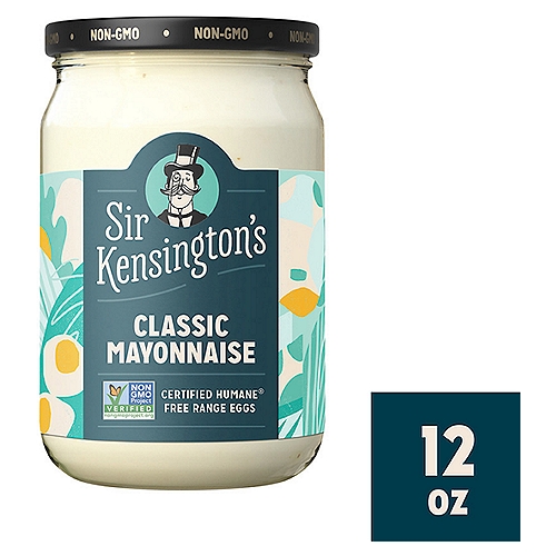 Sir Kensington's Classic Mayonnaise, 12 fl oz
Certified Humane® Free Range Eggs