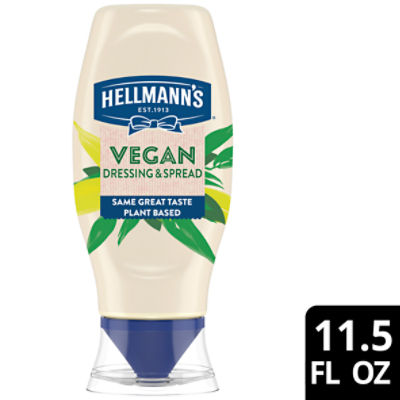 Hellmann's Vegan Dressing and Spread PlantBased Mayonnaise 11.5 oz, 1