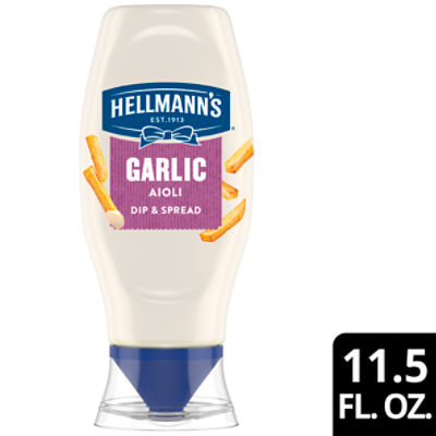 Hellmann's Garlic Aioli Dip & Spread, 11.5 fl oz, 11.5 Fluid ounce