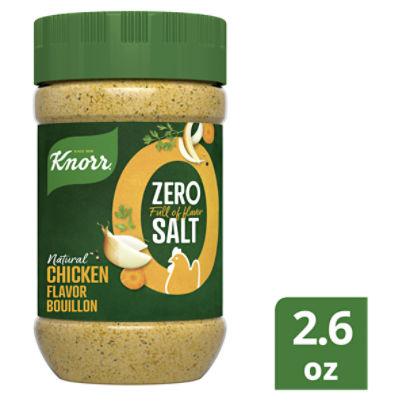Knorr Zero Salt Natural Chicken Flavor Bouillon, 2.6 oz