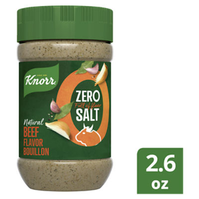 Knorr Zero Salt Natural Beef Flavor Bouillon, 2.6 oz
