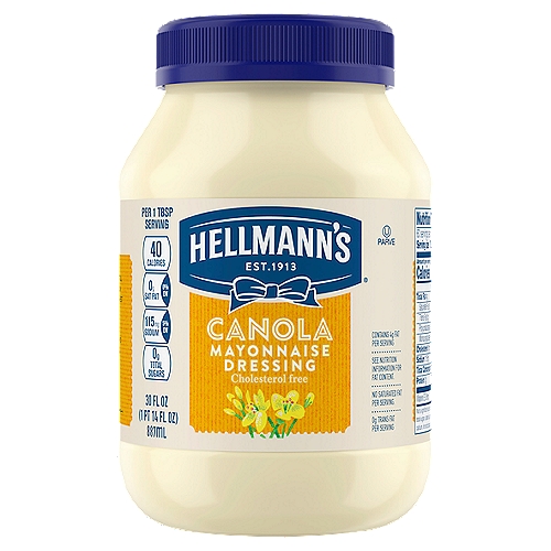 Hellmann's Canola Mayonnaise Dressing, 30 fl oz