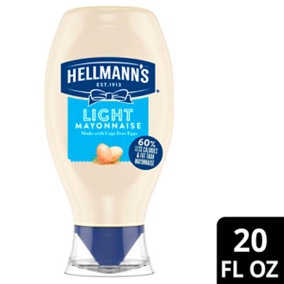 Hellmann's Light Mayonnaise, 20 fl oz, 20 Ounce