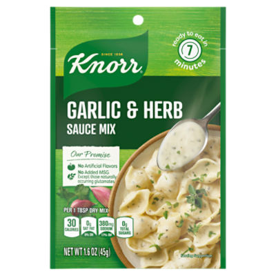 Knorr Sauce Mix Garlic & Herb 1.6 oz, 1.6 Ounce
