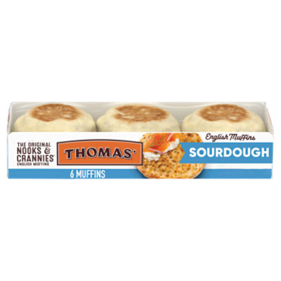 Thomas' Sourdough English Muffin, 6 count, 12 oz