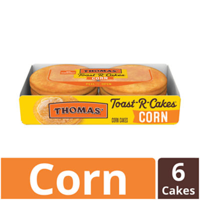 Thomas' Toast-R-Cakes Corn Cakes, 6 count, 7 oz