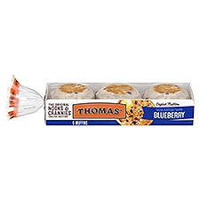 Thomas' Nooks & Crannies The Original Blueberry English Muffins, 6 count, 13 oz, 13 Ounce