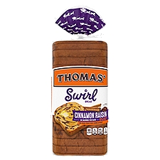 Thomas' Swirl Cinnamon Raisin, Bread, 16 Ounce
