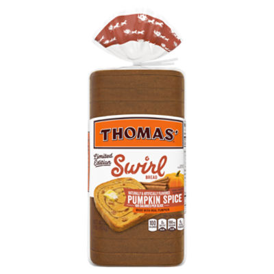 Thomas' Seasonal Pumpkin Spice Swirl Bread, Made with Real Pumpkin, 16 oz