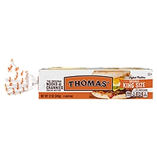Thomas' King Size English Muffins, 4 Count, 12 oz, 12 Ounce