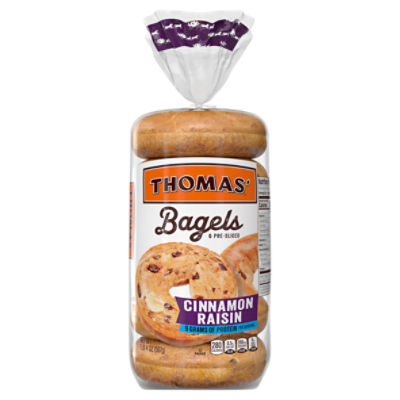 Thomas' Cinnamon Raisin Bagels, 6 count, 20 oz, 20 Ounce