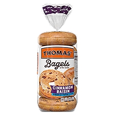 Thomas' Cinnamon Raisin Soft & Chewy Bagels, 6 count, 20 Ounce
