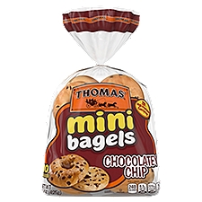 Thomas' Chocolatey Chip Mini, Bagels, 15 Ounce
