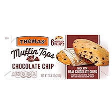 Thomas' Chocolate Chip Muffin Tops, 6 count, 10.5 oz, 10.5 Ounce