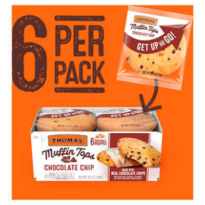 Thomas' Chocolate Chip Muffin Tops, 6 pc / 1.75 oz - Kroger