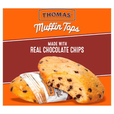 Thomas' Chocolate Chip Muffin Tops, 6 pc / 1.75 oz - Harris Teeter