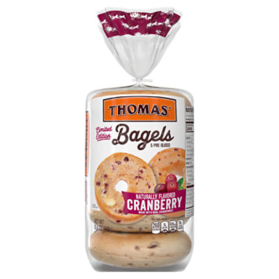 Thomas' Limited Edition Cranberry Bagels, 5 count, 15.8 oz