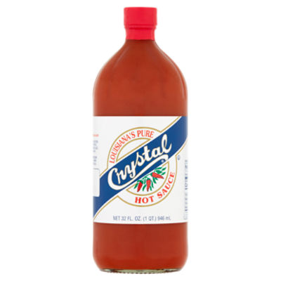 Crystal Louisiana's Pure Hot Sauce, 32 fl oz, 32 Fluid ounce