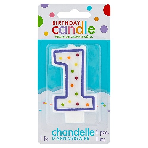 Amscan***NUMERAL "2" CANDLE*** NIP!! NEW 