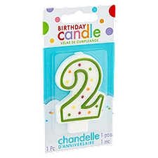 Amscan Numeral Candle - Number 2, 1 Each