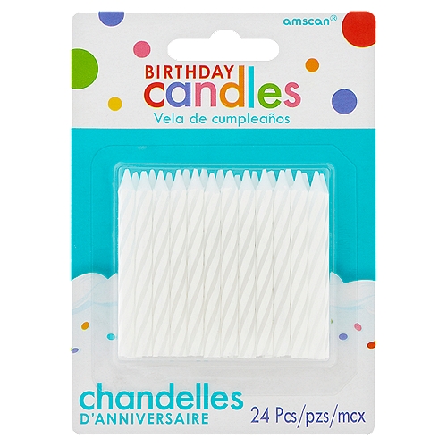 Amscan Birthday Candles, 24 count