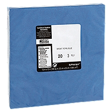 Amscan Luncheon Napkins, Bright Royal Blue 3 Ply, 20 Each