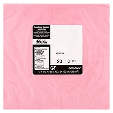 Amscan New Pink 3 Ply, Luncheon Napkins, 20 Each