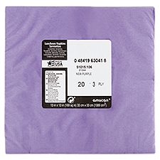 Amscan New Purple 3 Ply, Luncheon Napkins, 20 Each
