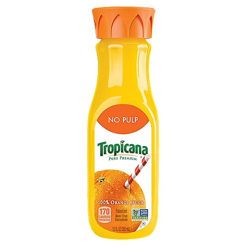 The perfect combination of taste and nutrition! Tropicana Pure Premium® Original is 100% pure Florida orange juice, squeezed from fresh-picked oranges and never from concentrate. No wonder it's the #1 orange juice brand.