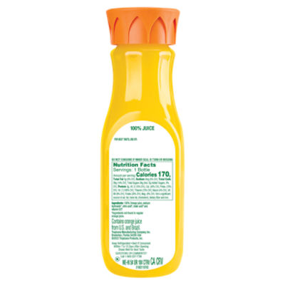 Tropicana orange clearance juice calcium