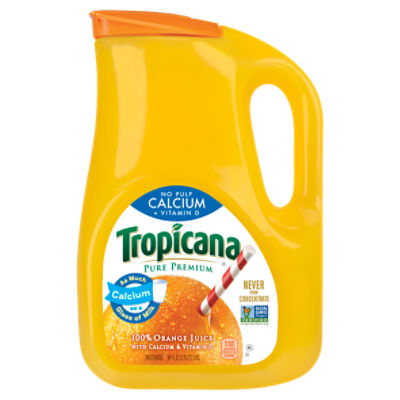 Tropicana Pure Premium 100% Juice Orange No Pulp with Calcium and Vitamin D 89 Fl Oz