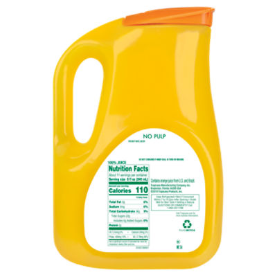 89-Ounce Orange Juice Container Features Clear Handle, 2012-07-24, Brand  Packaging