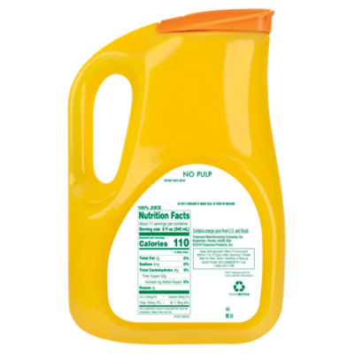 Tropicana Pure Premium Low Acid 100% Juice Orange No Pulp with Vitamins A  and C 52 fl oz Bottle, Fruit Juice