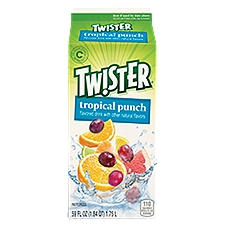 Tw!ster Tropical Punch Flavored Drink 59 Fluid Ounce Paper Carton
