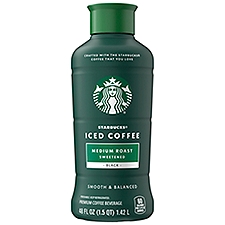 Starbucks Sweetened Medium Roast Black, Iced Coffee, 48 Fluid ounce