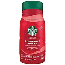 Starbucks Iced Espresso Beverage Peppermint Mocha Flavored 40 Fl Oz Bottle