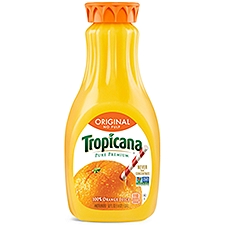 Tropicana Pure Premium Original 100% Orange Juice, No Pulp Orange, 52 Fl Oz