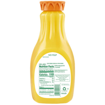 Tropicana orange outlet juice no pulp