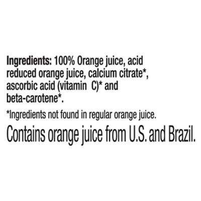 Tropicana Pure Premium Low Acid 100% Juice Orange No Pulp with Vitamins A  and C 52 fl oz Bottle, Fruit Juice