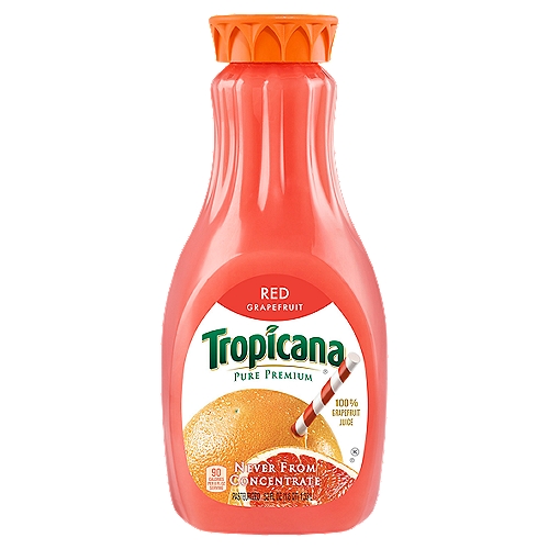 Tropicana Pure Premium 100% Red Grapefruit Juice 52 Fl Oz Bottle