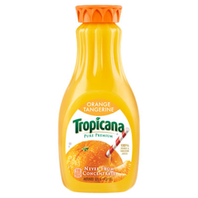 Tropicana Pure Premium 100% Juice Orange Tangerine 52 Fl Oz Bottle