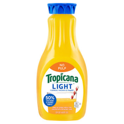 Tropicana Trop50 No Pulp Orange Juice Beverage, 52 fl oz