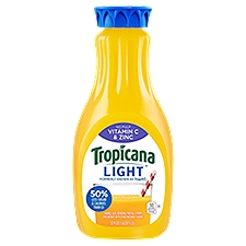 Tropicana Trop50 No Pulp Vitamin C & Zinc Orange Juice Beverage, 52 fl oz