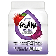 Frutly Hydrating Juice Water, Apple Grape, 48 Ounce